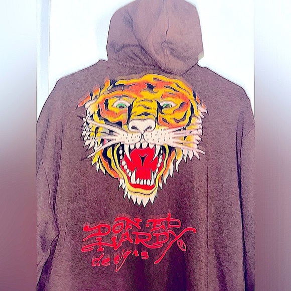 Christian Audigier rare mint French terry oversized large men’s ed hardy - Picture 5 of 17